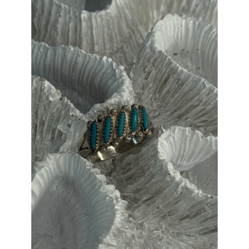 Vintage 925 Sterling Silver Turquoise Ring Size 6