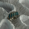Vintage 925 Sterling Silver Turquoise Ring Size 6