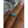 Vintage 925 Sterling Silver Turquoise Ring Size 6