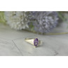 925 Sterling Silver Amethyst Ring Size 8