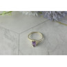 925 Sterling Silver Amethyst Ring Size 8