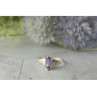 925 Sterling Silver Amethyst Ring Size 8