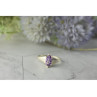 925 Sterling Silver Amethyst Ring Size 8