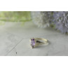 925 Sterling Silver Amethyst Ring Size 8
