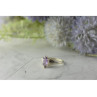 925 Sterling Silver Amethyst Ring Size 8
