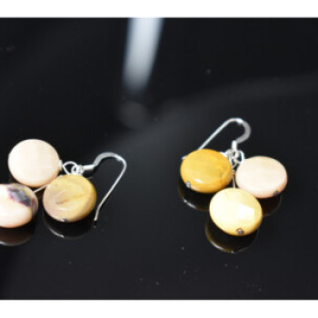 925 Sterling Silver Jasper Earrings