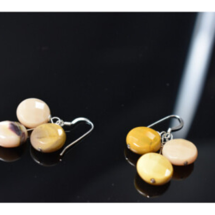 925 Sterling Silver Jasper Earrings