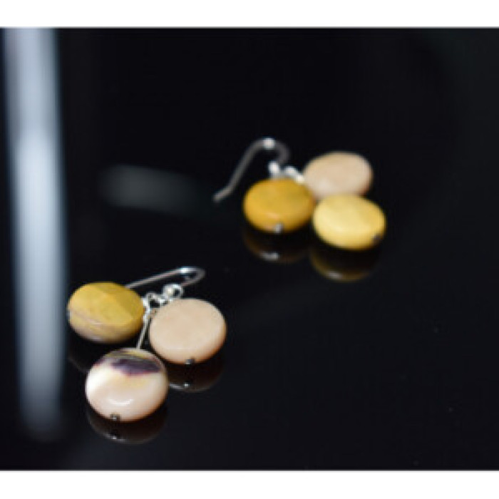925 Sterling Silver Jasper Earrings