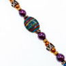 925 Sterling Silver Multicolor Jasper Bracelet Size 7.5 IN