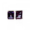 925 Sterling Silver Amethyst Stud Earrings