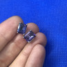 925 Sterling Silver Amethyst Stud Earrings