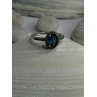 925 Sterling Silver Spinel & Beryl Ring Size 7