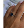 925 Sterling Silver Spinel & Beryl Ring Size 7