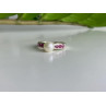 925 Sterling Silver Pearl & Pink Spinel Ring Size 8