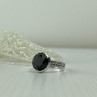 925 Sterling Silver Black Onyx Ring Size 8