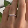 925 Sterling Silver Pink Spinel Ring Size 6