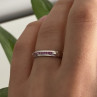 925 Sterling Silver Pink Spinel Ring Size 6