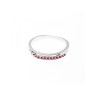 925 Sterling Silver Pink Spinel Ring Size 6
