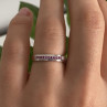 925 Sterling Silver Pink Spinel Ring Size 6