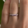 925 Sterling Silver Pink Spinel Ring Size 6