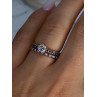 14K Rose Gold Ring Set Sapphire & Diamond Size 7