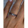 14K Rose Gold Ring Set Sapphire & Diamond Size 7
