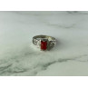 Vintage 925 Sterling Silver Agate Ring Size 5.5