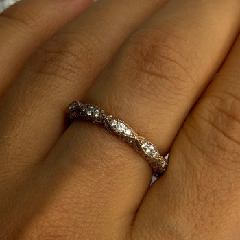 925 Sterling Silver Gold Plated Vanna K White Sapphire Ring Size 8