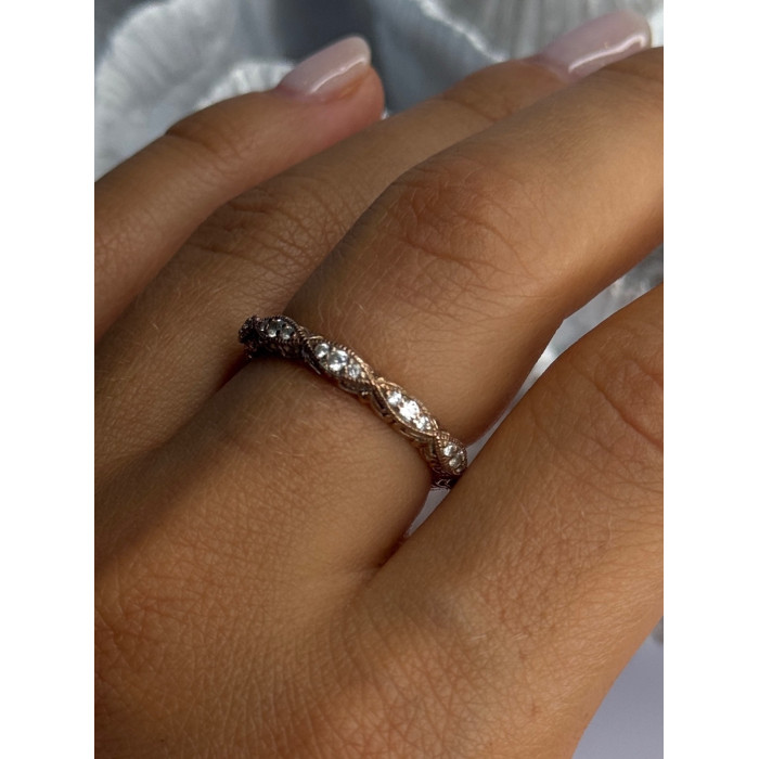 925 Sterling Silver Gold Plated Vanna K White Sapphire Ring Size 8