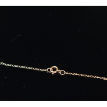 14K Yellow Gold Pearl & Diamonds Chain With Pendant