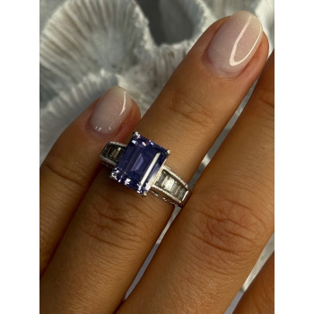 925 Sterling Silver CZ Ring Size 6