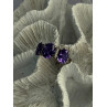 925 Sterling Silver Shiny Amethyst Ring Size 7