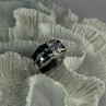Mens 925 Sterling Silver CZ Ring Size 9.5