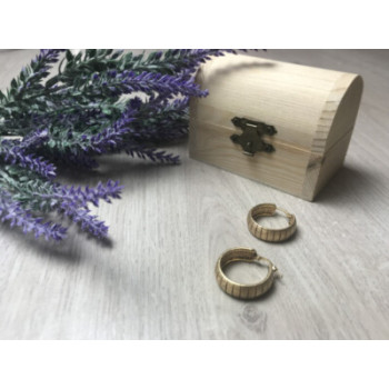 925 Sterling Silver Gold Plated Earrings Italy