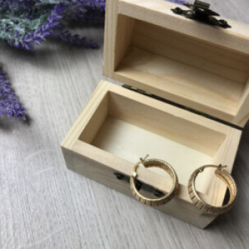 925 Sterling Silver Gold Plated Earrings Italy