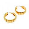 925 Sterling Silver Gold Plated Earrings Italy