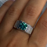 Mens 925 Sterling Silver CZ Ring Sizable 9