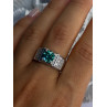 Mens 925 Sterling Silver CZ Ring Sizable 9