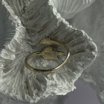 925 Sterling Silver Abalone Ring Sizable 5