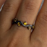 925 Sterling Silver Citrine Ring Size 9.5