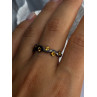 925 Sterling Silver Citrine Ring Size 9.5