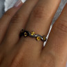 925 Sterling Silver Citrine Ring Size 9.5
