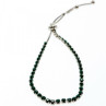 Bracelet Green CZ Slipknot Clasp