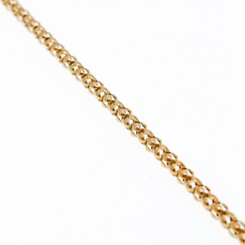 925 Sterling Silver Gold Plated Bracelet Italy Size 7.3 In