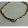 925 Sterling Silver Gold Plated Bracelet Italy Size 7.3 In