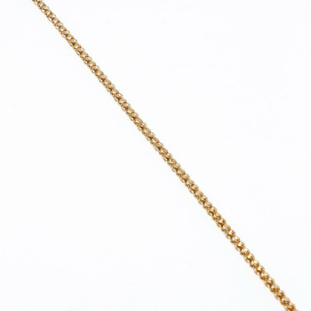 925 Sterling Silver Gold Plated Bracelet Italy Size 7.3 In