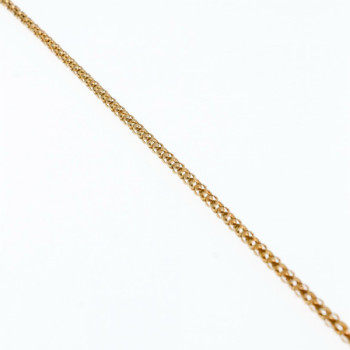 925 Sterling Silver Gold Plated Bracelet Italy Size 7.3 In