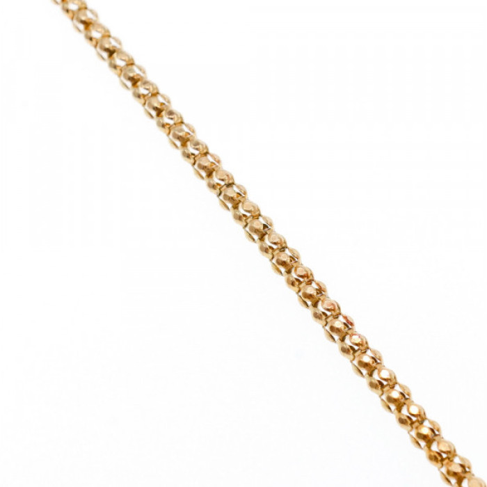 925 Sterling Silver Gold Plated Bracelet Italy Size 7.3 In