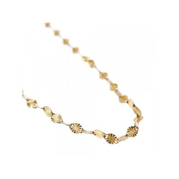 925 Sterling Silver Gold Plated Necklace Italy