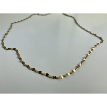 925 Sterling Silver Gold Plated Necklace Italy